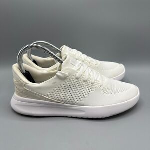 Kizik Lima Women’s Hands Free Slip On Shoes White Knit Sneakers Size 8